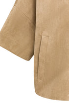 Load image into Gallery viewer, YAYA - Oversized Short Sleeve Suedine Jacket - Otter Brown