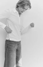 Load image into Gallery viewer, YAYA - Fine Ribbed Polo - Pure White