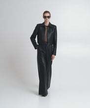 Load and play video in Gallery viewer, ACCESS - Textured Flared Pants - Black