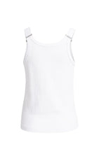 Load image into Gallery viewer, YAYA - Ribbed Ring Detail Vest Top- Pure White
