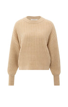 Load image into Gallery viewer, YAYA - Ribbed Sweater - Light Camel