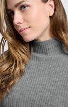 Load image into Gallery viewer, YAYA - Short Sleeve Sweater - Light Metal Grey