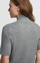 Load image into Gallery viewer, YAYA - Short Sleeve Sweater - Light Metal Grey