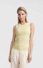 Load image into Gallery viewer, YAYA - Ribbed Tank Top - Frozen Dew Sand Dessin