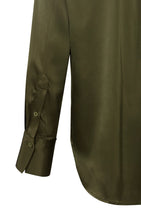 Load image into Gallery viewer, YAYA - Satin Shirt Top - Dark Army Green