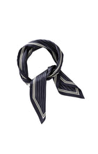 Load image into Gallery viewer, YAYA - Scarf with Fine Stripes - Inkwell Blue Dessin