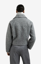 Load image into Gallery viewer, YAYA - Short Boucle Jacket - Black Oyster Melange