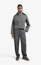 Load image into Gallery viewer, YAYA - Short Boucle Jacket - Black Oyster Melange