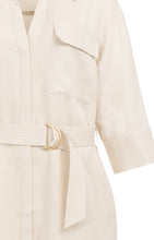 Load image into Gallery viewer, YAYA - Short Linen Shirt Dress - Cloud Creme White