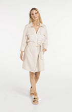 Load image into Gallery viewer, YAYA - Short Linen Shirt Dress - Cloud Creme White