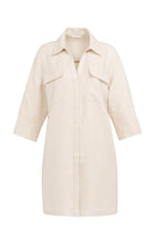 Load image into Gallery viewer, YAYA - Short Linen Shirt Dress - Cloud Creme White