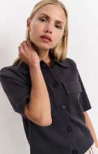 Load image into Gallery viewer, YAYA - Short Sleeve Cardigan - Phantom