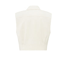 Load image into Gallery viewer, YAYA - Sleeveless Crop Jacket - Summer Sand Melange