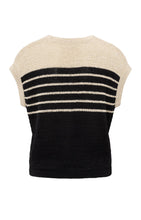 Load image into Gallery viewer, YAYA - Sleeveless Knitted Top - Summer Sand Dessin