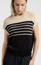 Load image into Gallery viewer, YAYA - Sleeveless Knitted Top - Summer Sand Dessin