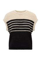 Load image into Gallery viewer, YAYA - Sleeveless Knitted Top - Summer Sand Dessin