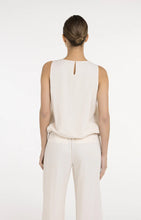 Load image into Gallery viewer, YAYA - Sleeveless Top with Balloon Hem - Cloud Creme White