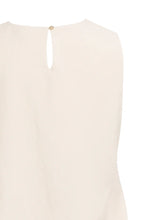 Load image into Gallery viewer, YAYA - Sleeveless Top with Balloon Hem - Cloud Creme White