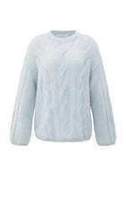 Load image into Gallery viewer, YAYA - Soft Cable Sweater - Secret Spaces Grey