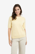 Load image into Gallery viewer, YAYA - Soft Short Sleeve Sweater - Reed Yellow Melange