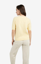 Load image into Gallery viewer, YAYA - Soft Short Sleeve Sweater - Reed Yellow Melange