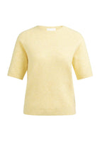 Load image into Gallery viewer, YAYA - Soft Short Sleeve Sweater - Reed Yellow Melange