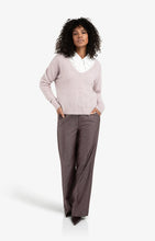 Load image into Gallery viewer, YAYA - Soft V Neck Sweater - Cloud Gray Purple