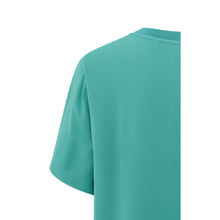 Load image into Gallery viewer, YAYA - Soft Woven Tee - Lagoon Blue