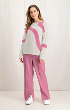 Load image into Gallery viewer, YAYA - Wide Leg Trouser - Morning Glory Pink Melange