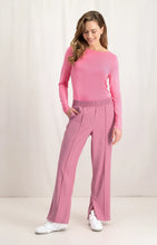 Load image into Gallery viewer, YAYA - Wide Leg Trouser - Morning Glory Pink Melange