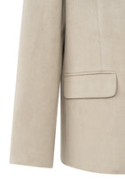 Load image into Gallery viewer, YAYA - Suedine Collarless Blazer - Humus Beige