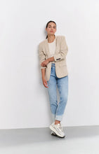Load image into Gallery viewer, YAYA - Suedine Collarless Blazer - Humus Beige