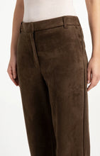 Load image into Gallery viewer, YAYA - Suedine Wide Leg Trouser - Slate Black Brown