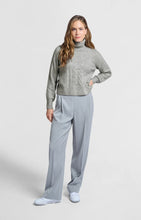 Load image into Gallery viewer, YAYA - Cable Knit Turtle Neck - Grey Melange