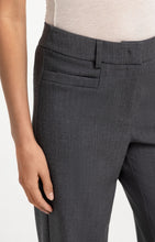 Load image into Gallery viewer, YAYA - Straight Leg Trousers with Seam Detail - Anthracite Melange