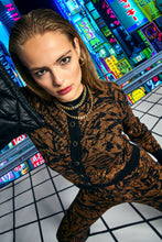 Load image into Gallery viewer, Ichi Meleo Cardigan ~ Toffee/Black