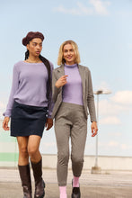 Load image into Gallery viewer, ICHI Cordy Navy Skirt