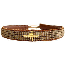 Load image into Gallery viewer, IBU Woven Diamond Bracelet - Beige BA05