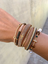 Load image into Gallery viewer, IBU Woven Diamond Bracelet - Beige BA05