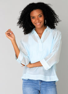 YEST - Gienna Tunic - Pastel Blue