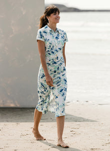 YEST - Sanne Dress - White/Mint Multi