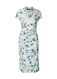 YEST - Sanne Dress - White/Mint Multi