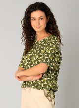 Load image into Gallery viewer, YEST - Gul Top - Dark Olive/Beige
