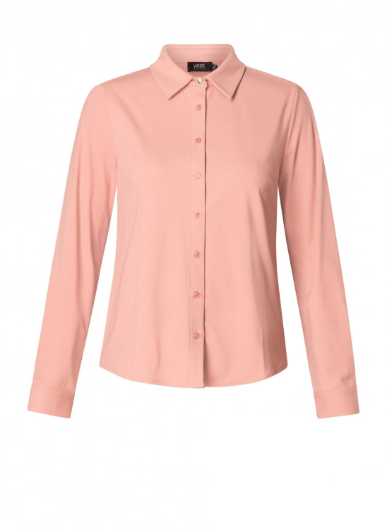 YEST - Ofira Jersey Shirt - Dark Rose