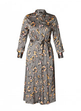 Load image into Gallery viewer, YEST - Bettina Dress - Steel Grey Floral
