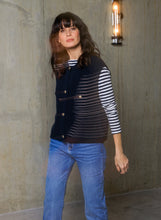 Load image into Gallery viewer, YEST - Brenda Sleeveless Cardigan - Dark Navy
