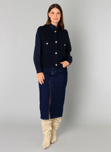 Load image into Gallery viewer, YEST - Brenda Sleeveless Cardigan - Dark Navy
