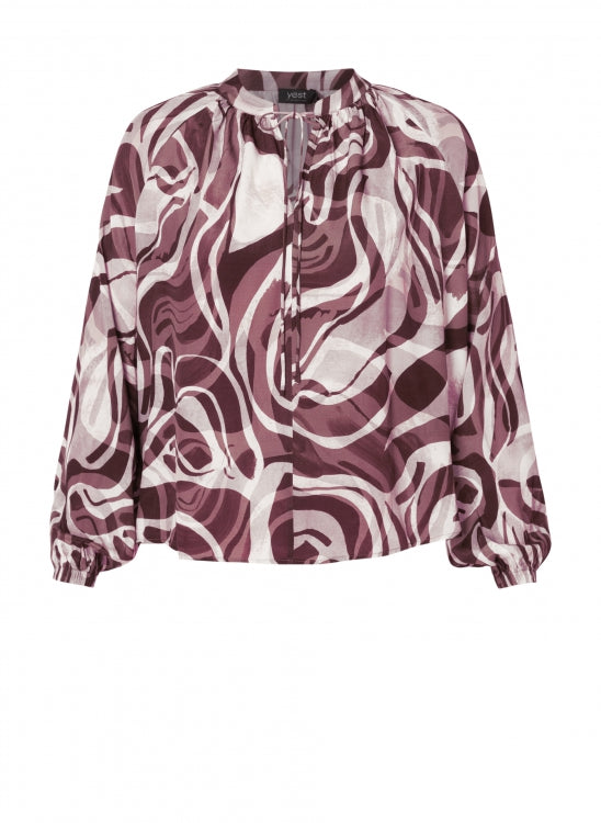 YEST - Carmen Blouse - Port Multi Print