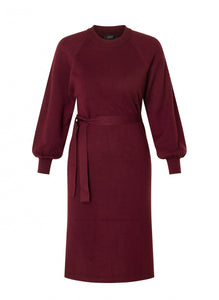 YEST-  Neva Knitted Dress - Dark Bordeaux
