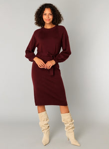YEST-  Neva Knitted Dress - Dark Bordeaux